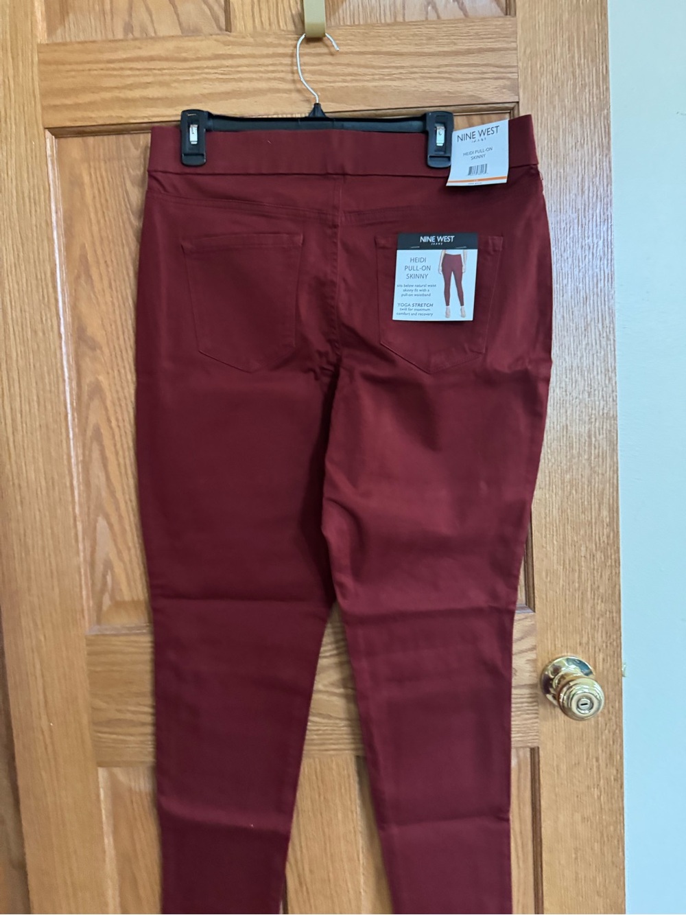 Nine West Women's Pull-On Skinny Jeans - Cherry Wine